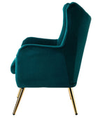 Sillón Isabelle de Terciopelo con Respaldo Alado