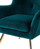 Sillón Isabelle de Terciopelo con Respaldo Alado