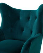 Sillón Isabelle de Terciopelo con Respaldo Alado