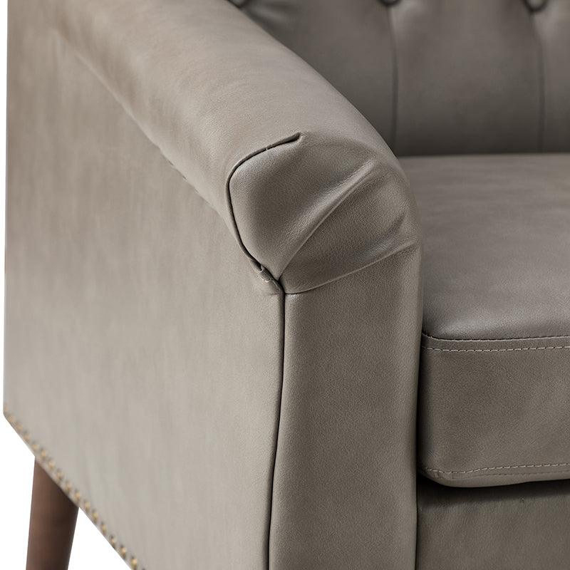 Reeves Vegan Leather Armchair - Hulala Home