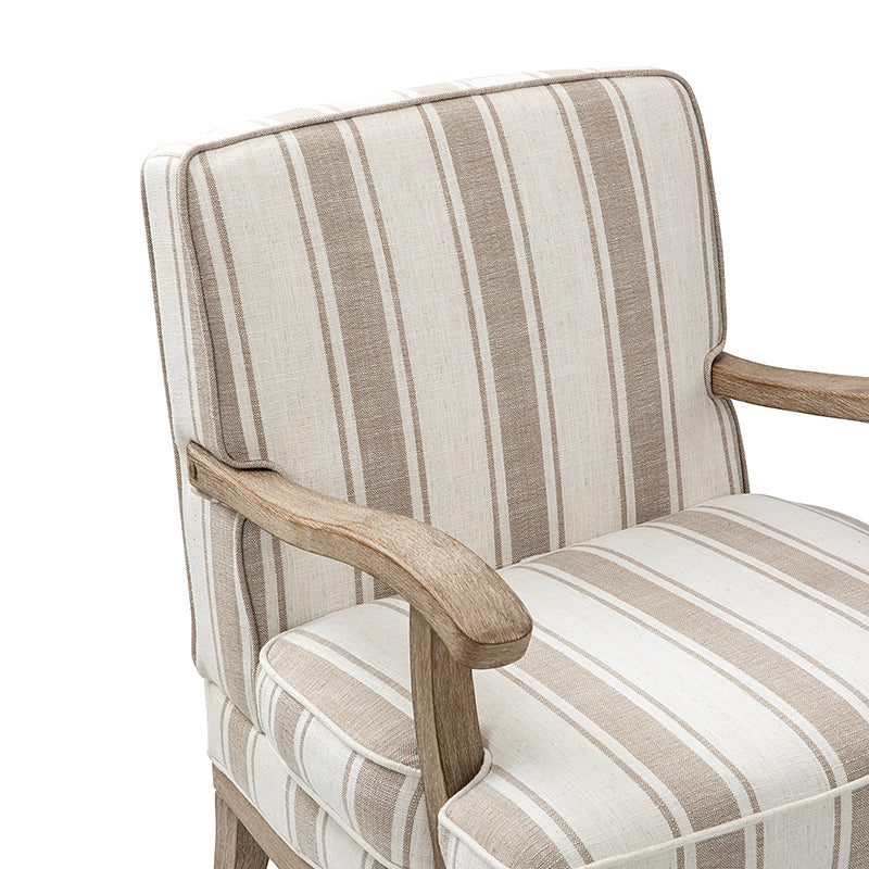 Sillón de rayas románticas de Randolph