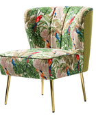 Coraline Sillón de Tejidos Florales para Sala de Estar