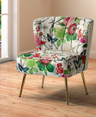 Coraline Sillón de Tejidos Florales para Sala de Estar