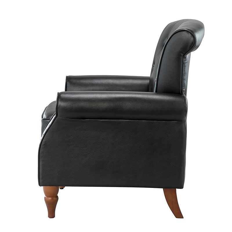 Deniz Vegan Leather Armchair - Hulala Home