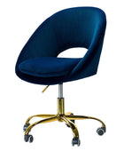 Ramona Velvet Upholstered Office Chair - Hulala Home