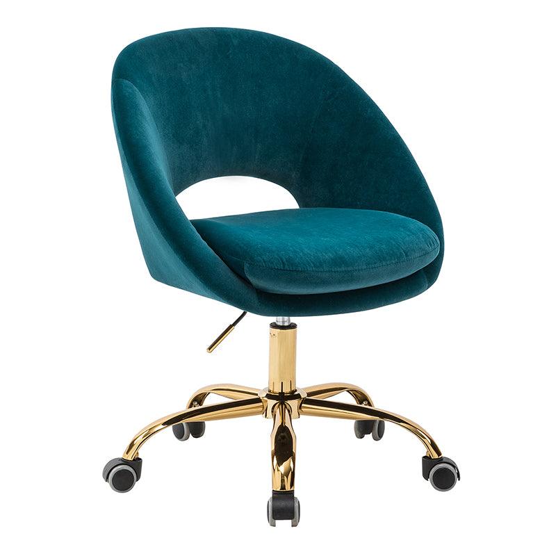 Ramona Velvet Upholstered Office Chair - Hulala Home