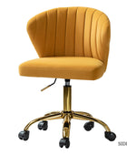 Silla de oficina de terciopelo Concha Ergonómica Chandra