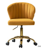 Silla de oficina de terciopelo Concha Ergonómica Chandra