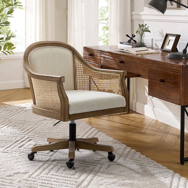 Silla de tareas de Audrey con Rattan Arms