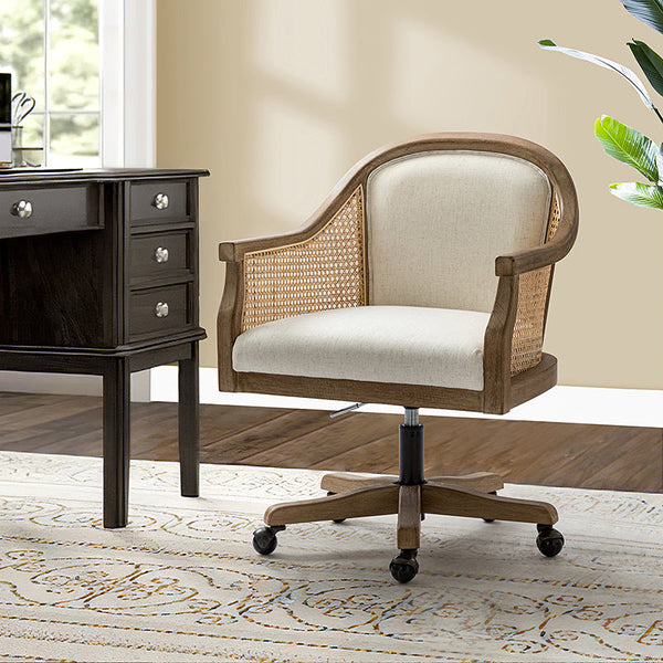 Silla de tareas de Audrey con Rattan Arms