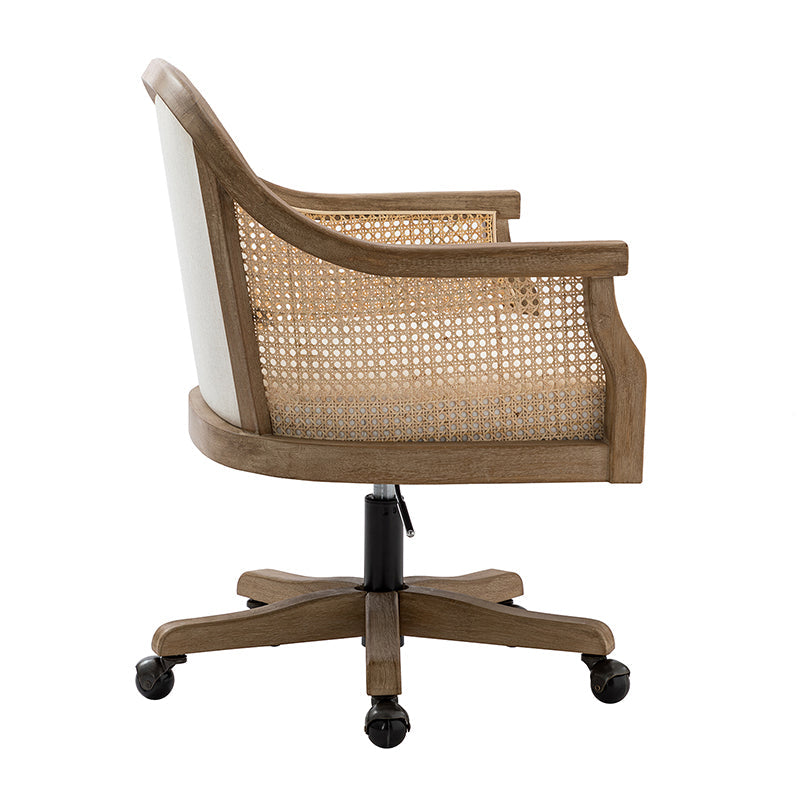 Silla de tareas de Audrey con Rattan Arms