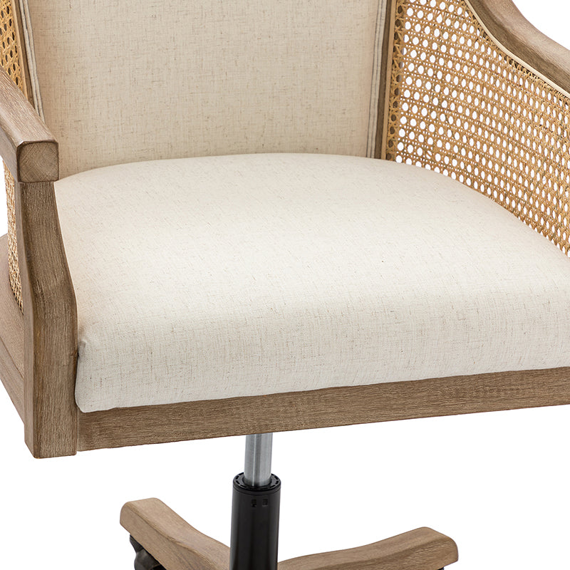 Silla de tareas de Audrey con Rattan Arms